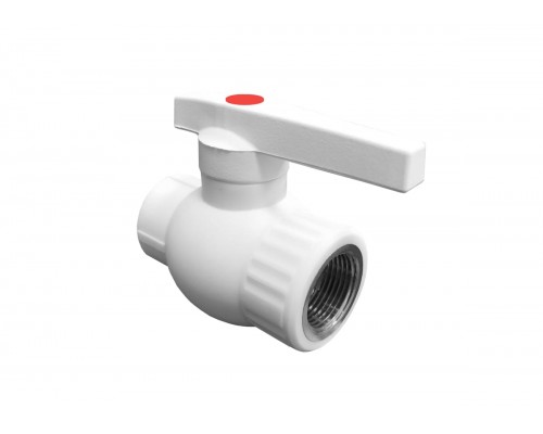 Шаровой кран ПП 20 мм с внутренней резьбой 1/2" Шаровой кран ПП 20 мм с внутренней резьбой 1/2"