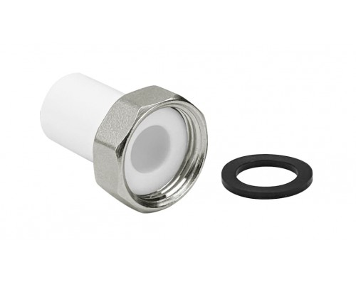 Штуцер с накидной гайкой 20 мм × 3/4" Штуцер с накидной гайкой 20 мм × 3/4"