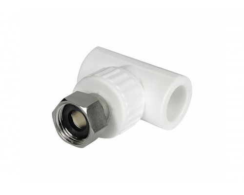 Тройник комбинированный с накидной гайкой 20 мм х 1/2" Тройник комбинированный с накидной гайкой 20 мм х 1/2"