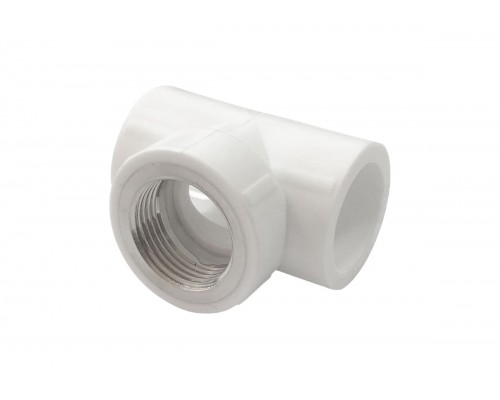 Тройник комбинированный с внутренней резьбой 20 мм х 1/2" Тройник комбинированный с внутренней резьбой 20 мм х 1/2"