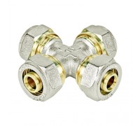 Крестовина обжимная 16×16×16×16 мм Valfex (VF.341.N.161616)