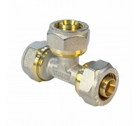 Тройник обжимной прямой 20×20×16 мм Valfex (VF.331.N.202016)