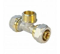 Тройник обжимной с внутренней резьбой 32×1″×32 с НР